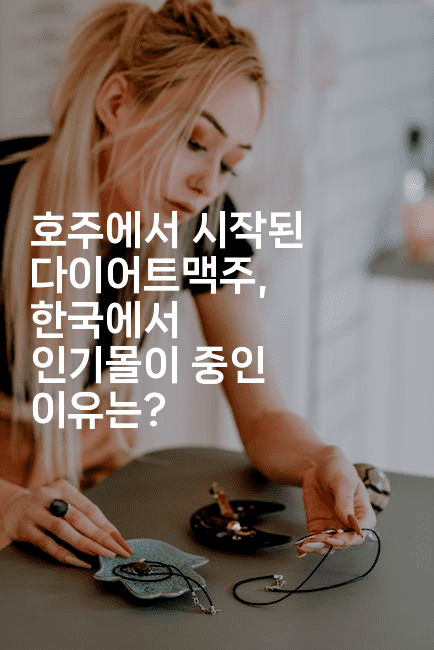 호주에서 시작된 다이어트맥주, 한국에서 인기몰이 중인 이유는?2-맛동산