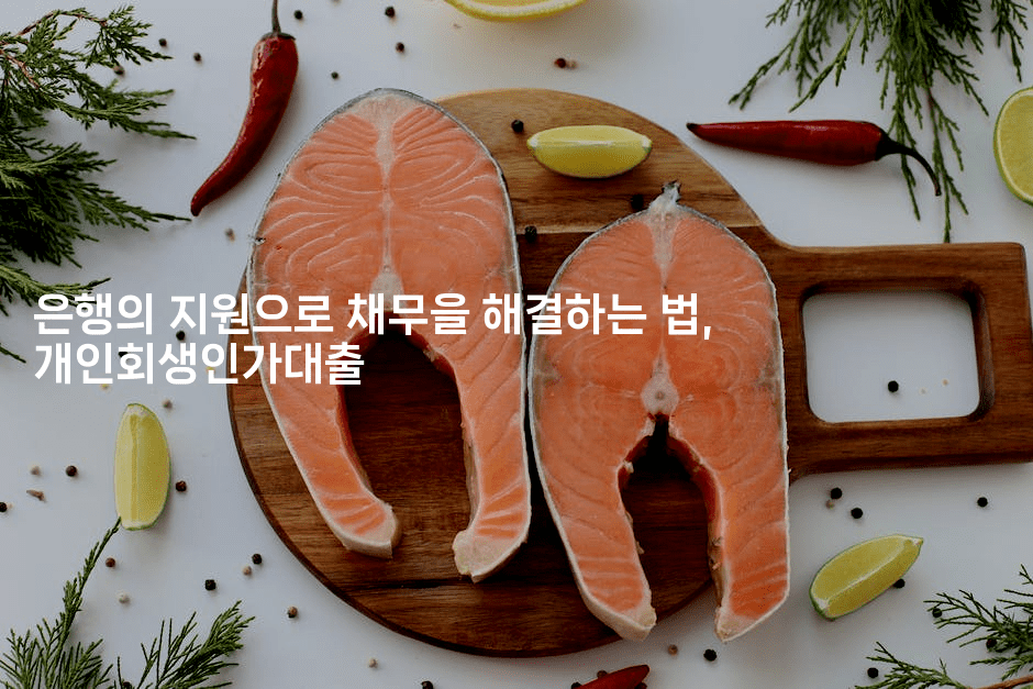 은행의 지원으로 채무을 해결하는 법, 개인회생인가대출-맛동산