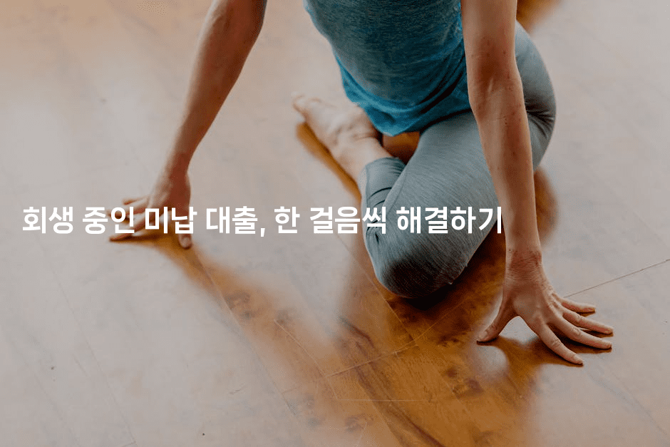 회생 중인 미납 대출, 한 걸음씩 해결하기