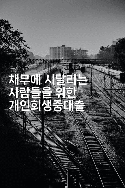 채무에 시달리는 사람들을 위한 개인회생중대출-맛동산