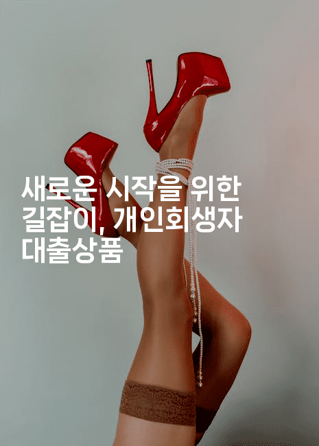 새로운 시작을 위한 길잡이, 개인회생자 대출상품-맛동산