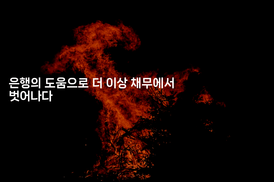 은행의 도움으로 더 이상 채무에서 벗어나다-맛동산